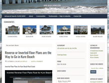 Tablet Screenshot of kure-beach-homes.com